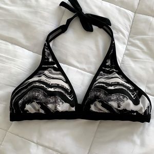 Nike Bikini Triangle Top - Medium - Black Gray Camouflage